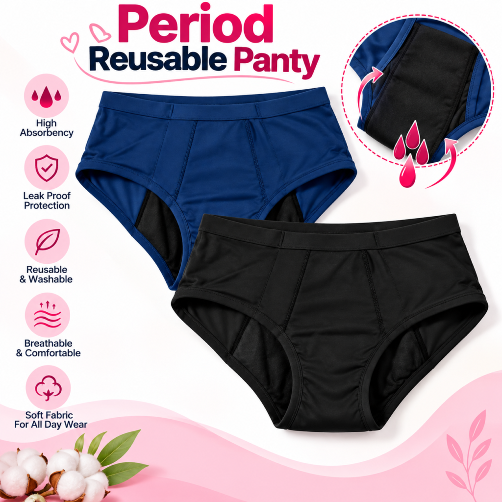 Reusable Period Panty for Women | High Absorbency Menstrual Underwear